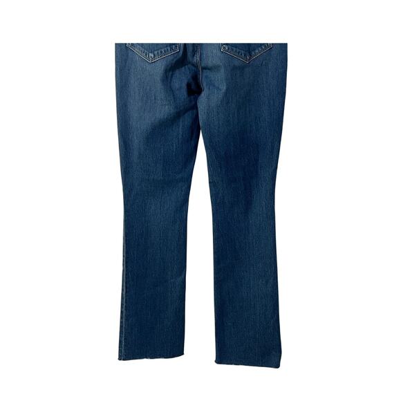 L'AGENCE JEANS WOMENS SIZE 29 RUTH HIGH RISE STRAIGHT RAW HEM STOCKTON BLUE NEW - Picture 10 of 14